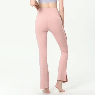 Nuevo Pantalones deportivos de cintura alta para mujer, ropa informal con realce de glúteos, pantalones de Yoga elásticos altos para adelgazar