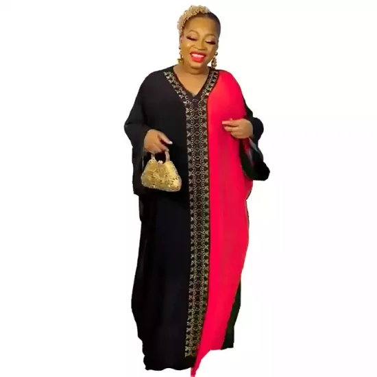 Vestido africano de gasa Abaya para mujer, ropa musulmana africana, bata de talla grande, vestidos largos, ropa de mujer